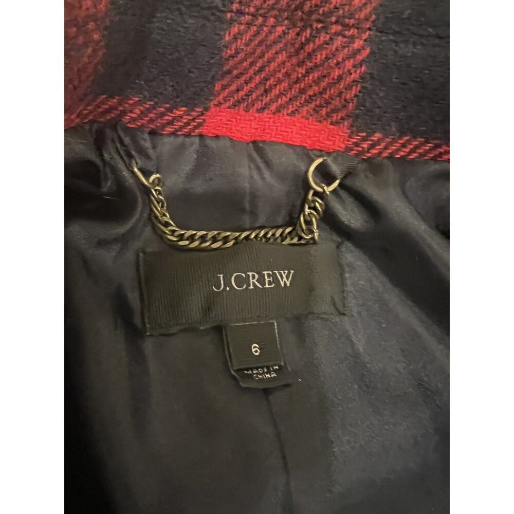 J. Crew Buffalo Plaid Wool Jacket - Picture 5 of 9